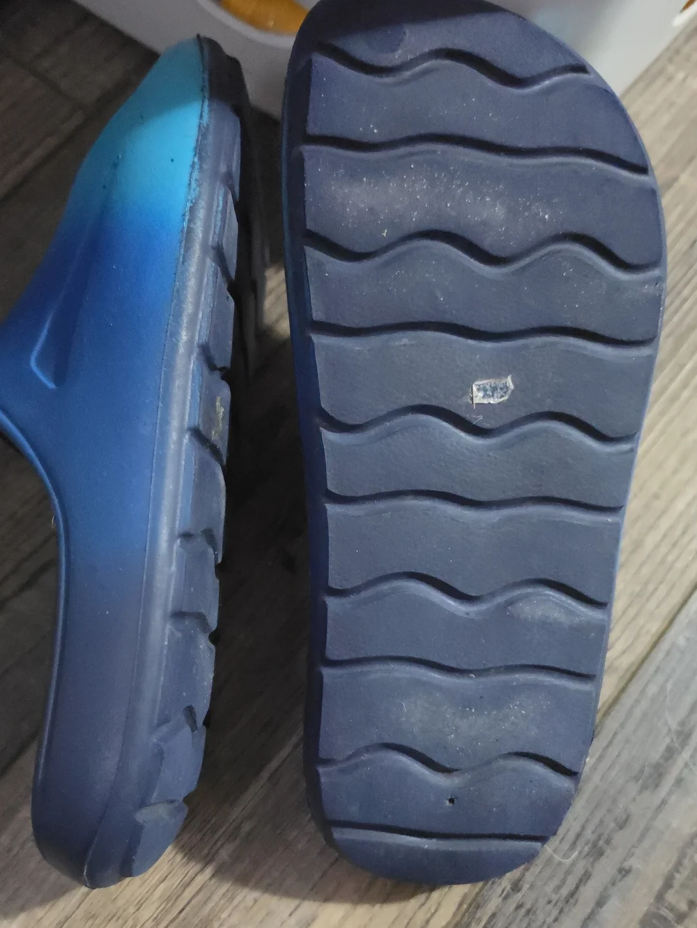 Place Blue Gradient Slide Sandals